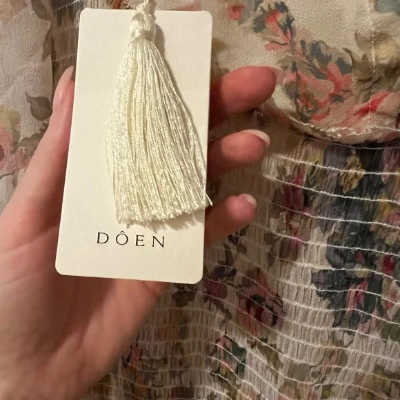 Dôen Doen NWT Tiarella floral dress small - Picture 11 of 14
